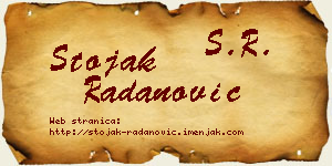 Stojak Radanović vizit kartica